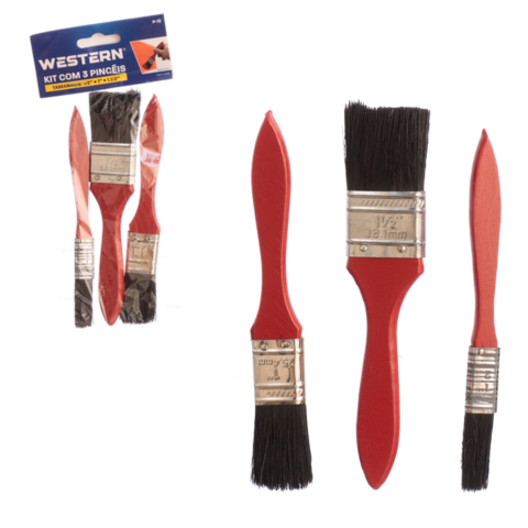 PINCÉIS ARTISTICOS C/3 (12PÇS)-WESTERN