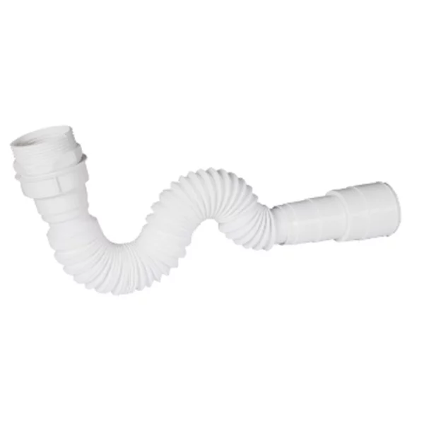 SIFÃO SANFONADO UNIVERSAL BRANCO (12PÇS)-METASUL